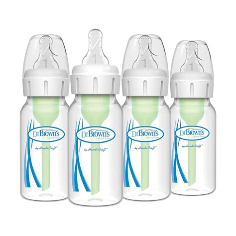 Dr. Brown’s Natural Flow Level T Narrow Baby Bottle Silicone。